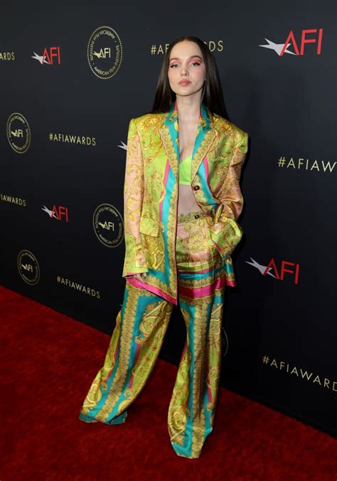 ve camerons versace suit is straight from the runway ...|Dove Cameron's Printed Versace Suit Is Straight From the .